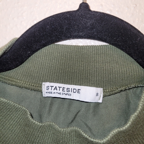 Stateside Olive Green Sleeveless Top Dove Muscle Size Small - Picture 4 of 6